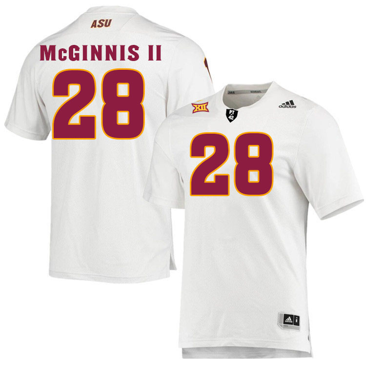 Men #28 Joseph McGinnis II Arizona State Sun Devils College Football Jerseys Stitched-White